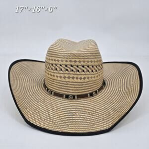 Twister Boho Western Coastal Cowgirl 10X Straw Cowboy Hat – Size 7 ½